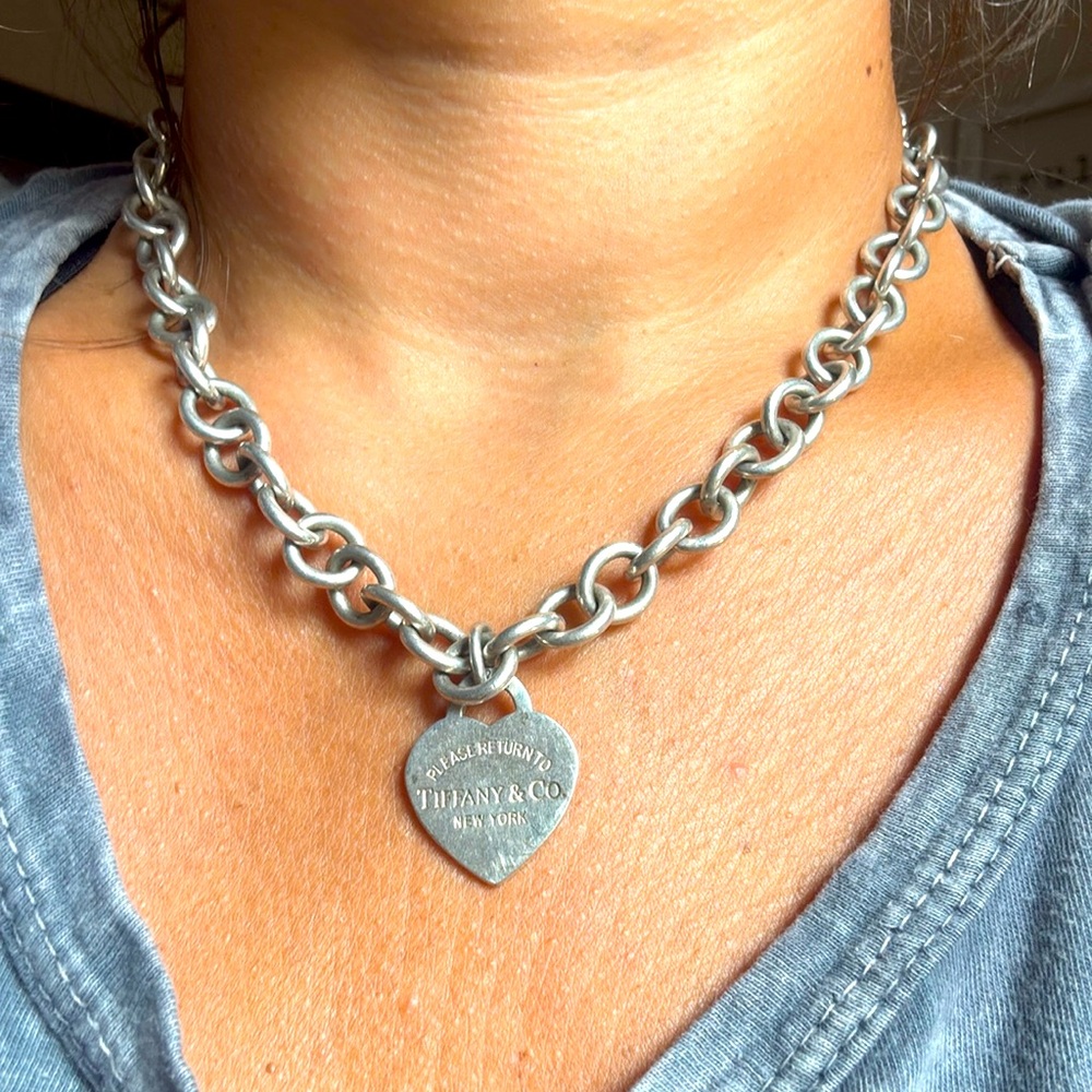 Vintage Tiffany’s Chain Heart Necklace
